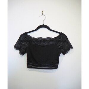 Black crop top